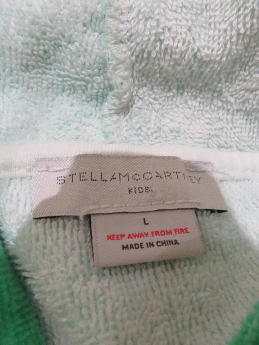 STELLA MCCARTNEY KIDS Cotton Alligator Hooded Towel Beach Whimsical Summer Vacay
